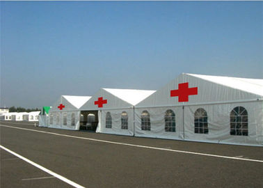 물 저항하는 병원 응급 텐트 하얀 과중한 업무 철골 덮개